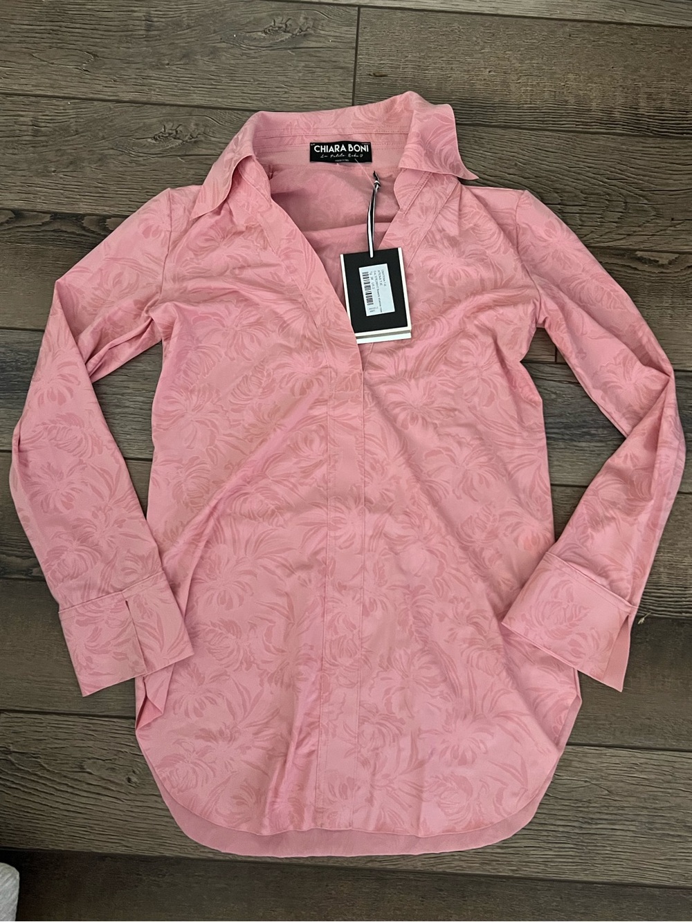 Chiara Boni Pink Button-Down Collared Shirt